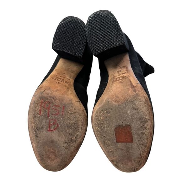 Valentino Garavani Black Stretch Sock Suede Leather Ankle Boots Booties 36 - Picture 6 of 7